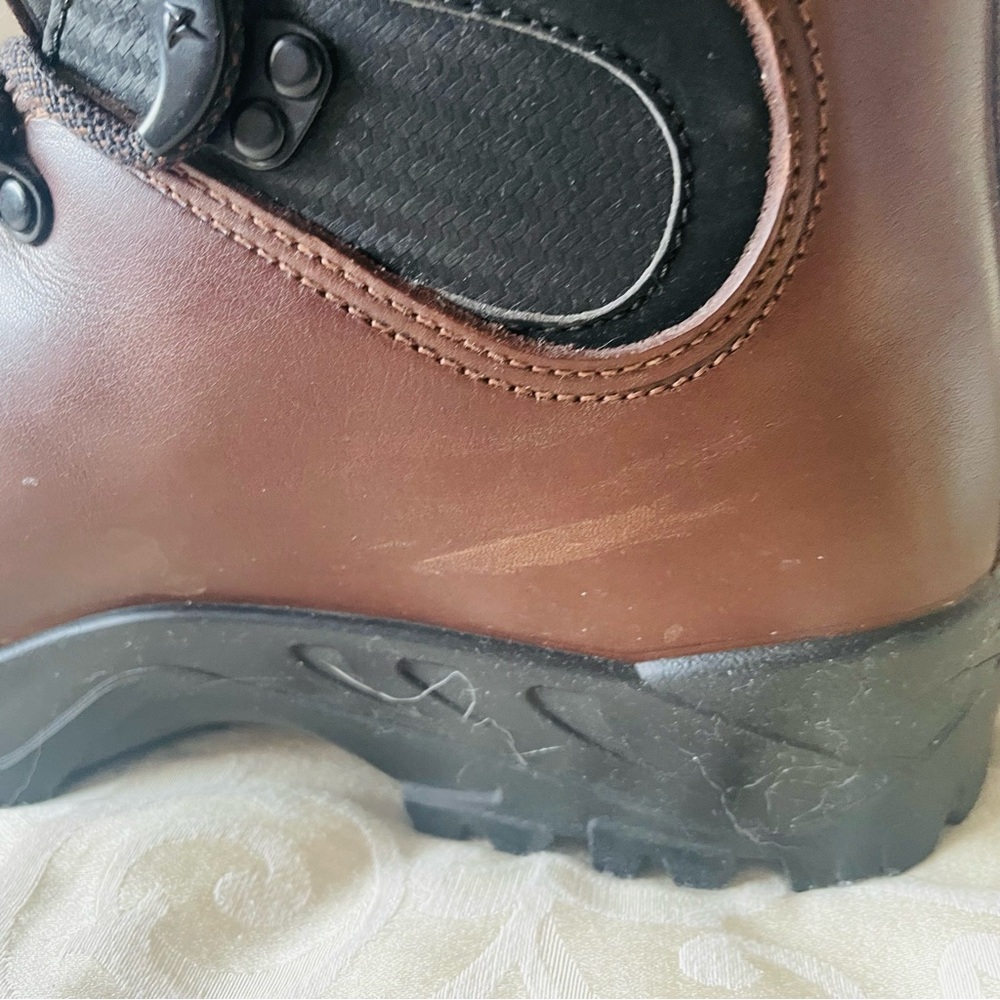 ECCO OFFROAD Brown Leather Boots 44 EU/10 US Waterproof Goretex Lace Up - Picture 8 of 9